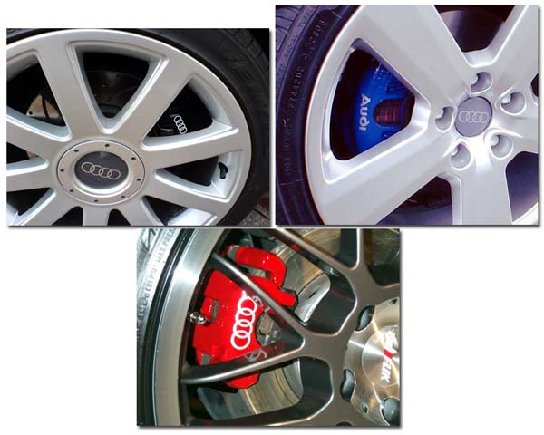 Audi Brake Caliper Calliper Caliber Decals Stickers
