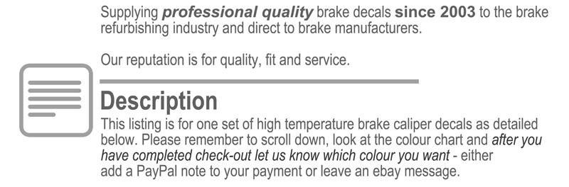 r line high temperature premium brake caliper decals golf r r32 brake line size chart